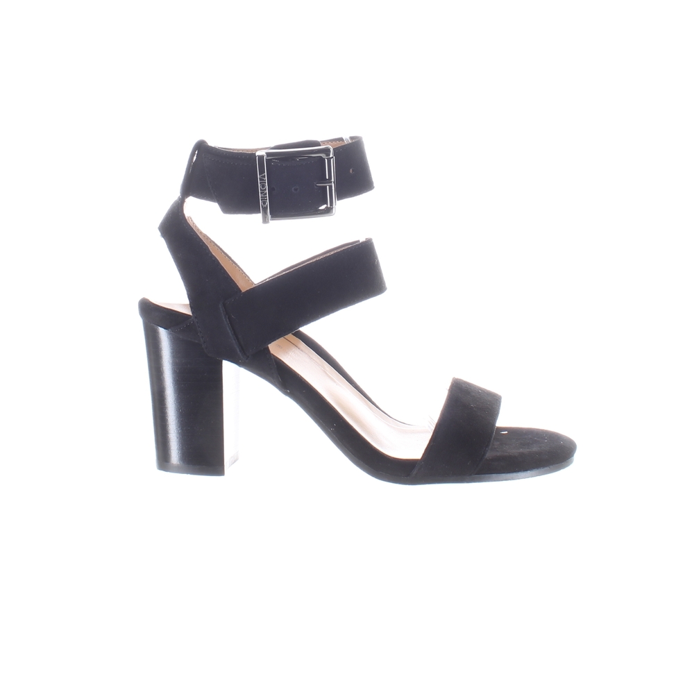 Vionic Womens Perk Sofia Black Ankle Strap Heels Size 7 Medium (B  M) (2046243)
